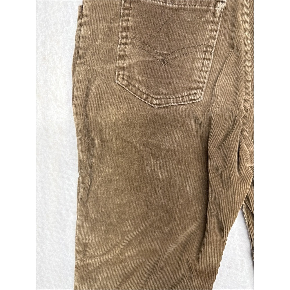 Vintage Levis 419-1529 Brown Corduroy Slim Fit Pants Made in USA 24x26 White Tab - Picture 11 of 16
